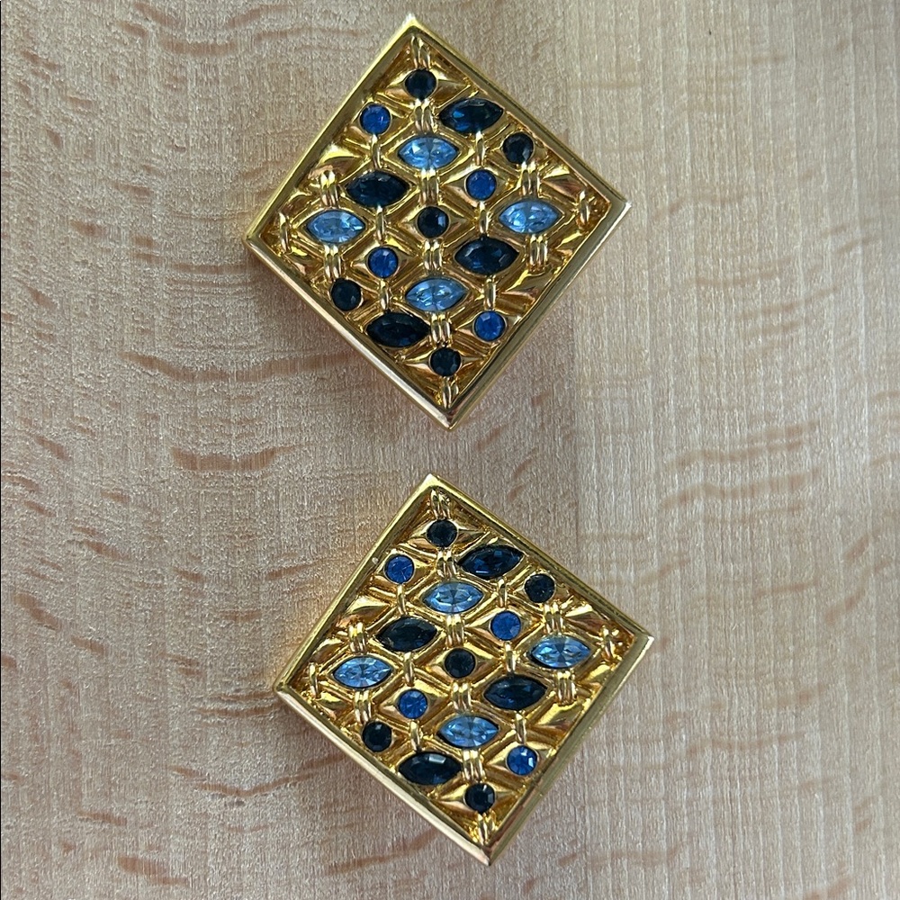 Vintage Swarovski Clip Earrings